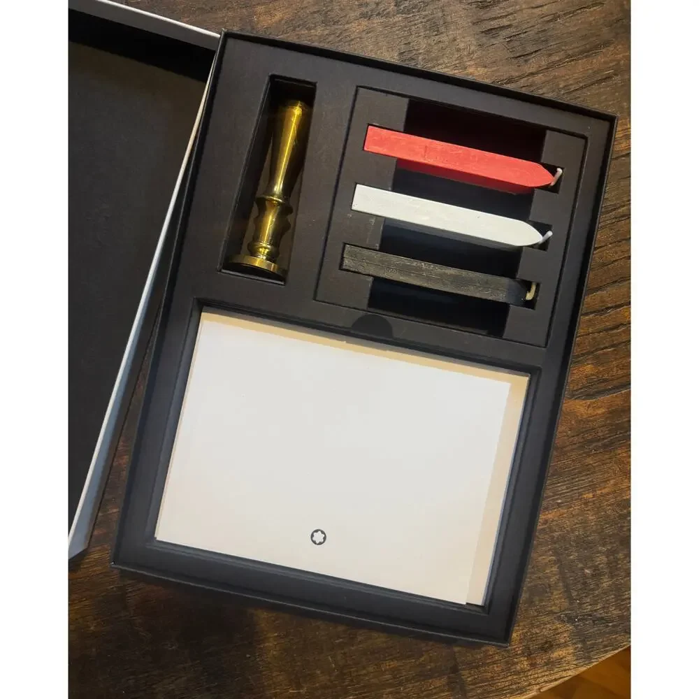 Montblanc Wax Seal Stamp Set Luxury Writing Stationery Collectible Gift Kit
